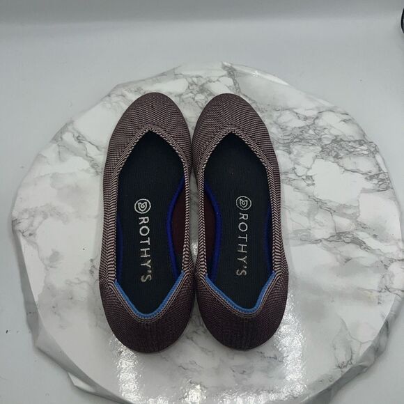 ROTHY’S Birdseye Plum Round Toe Ballet Slip On-7 - Picture 4 of 11